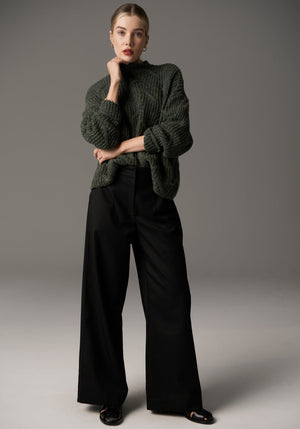 POL Croft Knit - Green Multi Jumpers + Knitwear - Zabecca Living