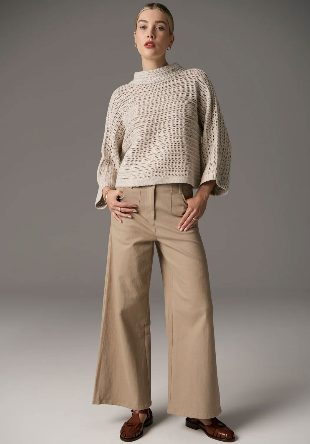 POL Daily Boxy Knit - Natural Jumpers + Knitwear - Zabecca Living