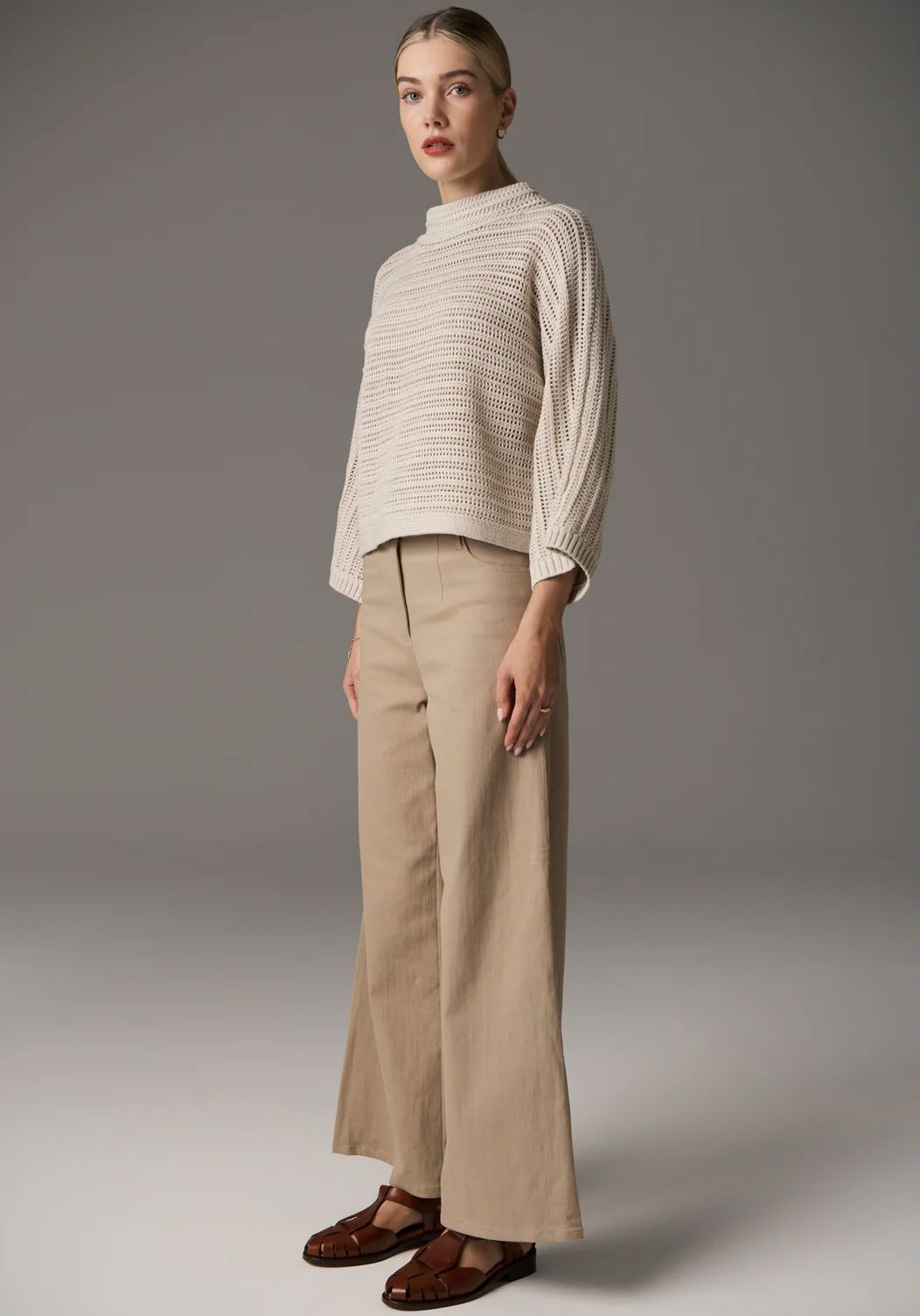 POL Daily Boxy Knit - Natural Jumpers + Knitwear - Zabecca Living