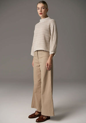 POL Daily Boxy Knit - Natural Jumpers + Knitwear - Zabecca Living