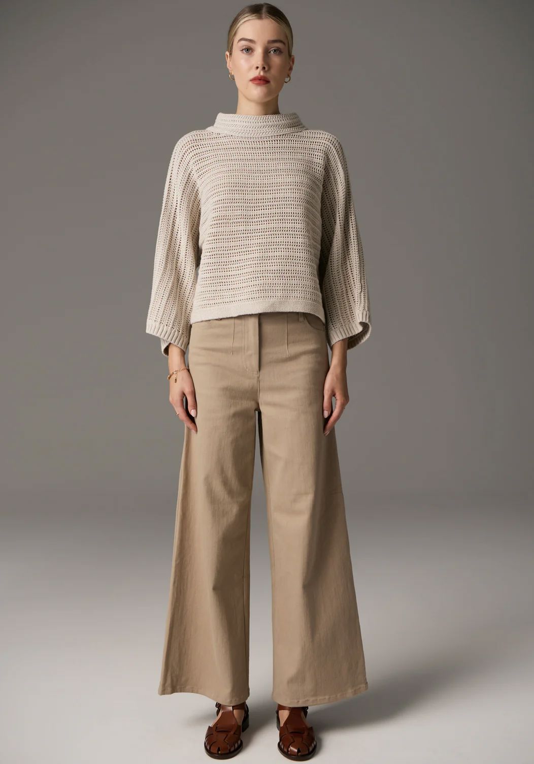 POL Daily Boxy Knit - Natural Jumpers + Knitwear - Zabecca Living