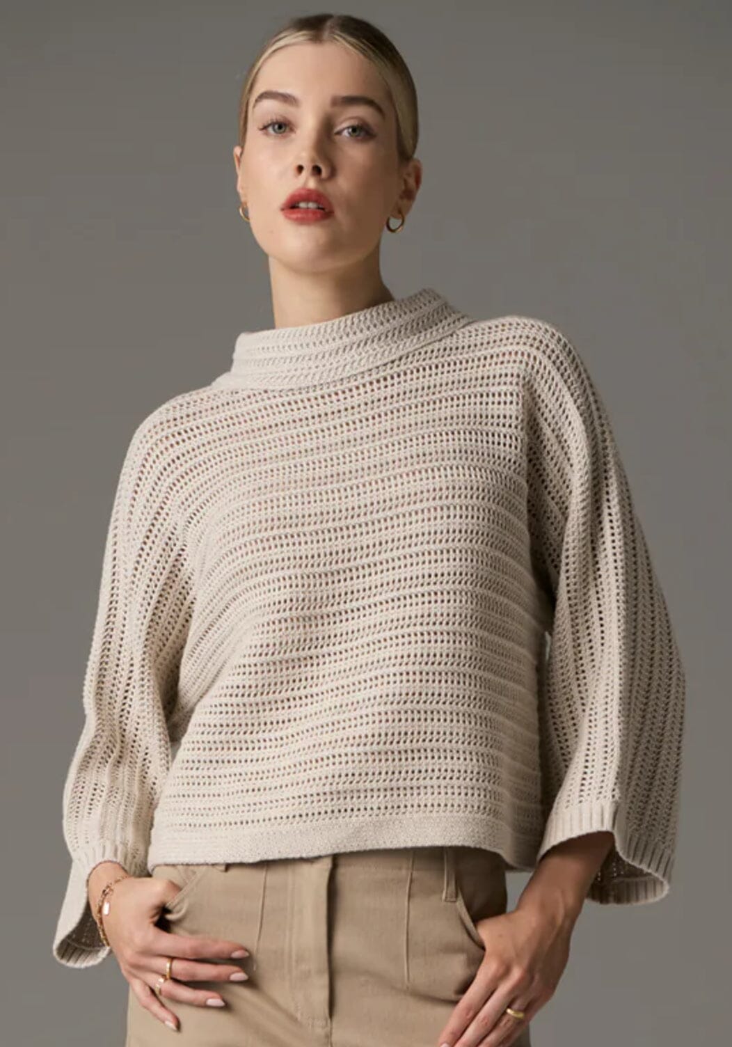 POL Daily Boxy Knit - Natural Jumpers + Knitwear - Zabecca Living