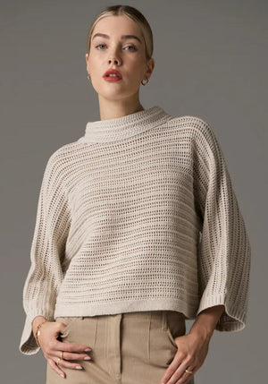 POL Daily Boxy Knit - Natural Jumpers + Knitwear - Zabecca Living