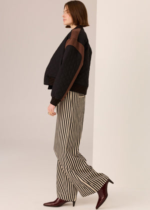 POL Dara Belted Pant - Ivory Black PANTS - Zabecca Living