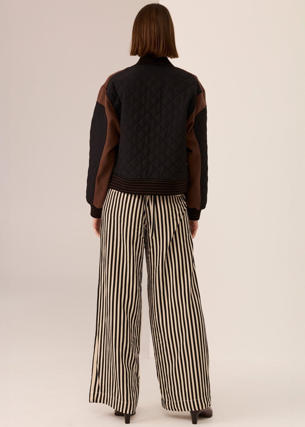 POL Dara Belted Pant - Ivory Black PANTS - Zabecca Living