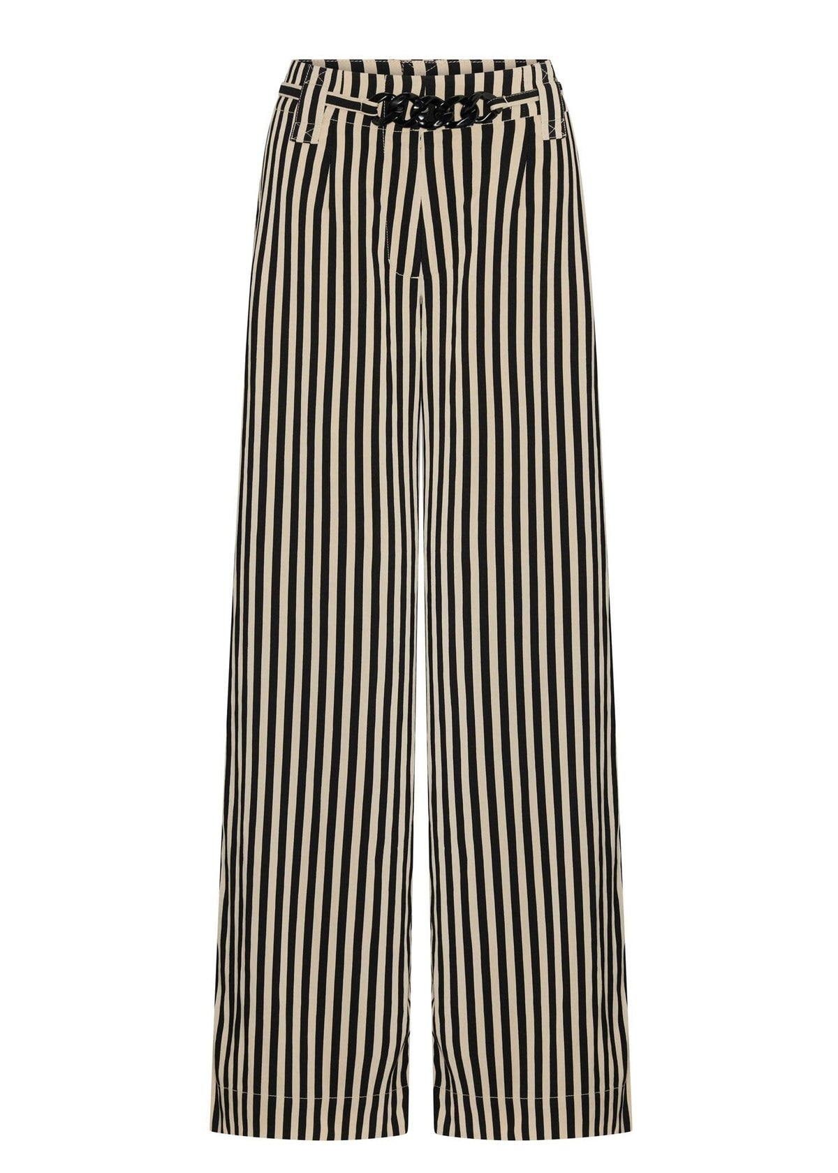 POL Dara Belted Pant - Ivory Black PANTS - Zabecca Living