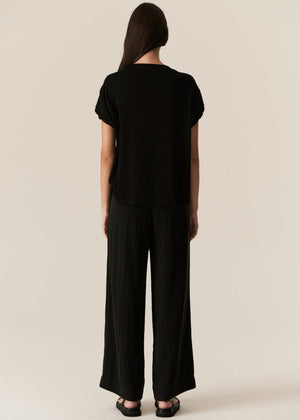 POL Faire Belted Pant -Black PANTS - Zabecca Living