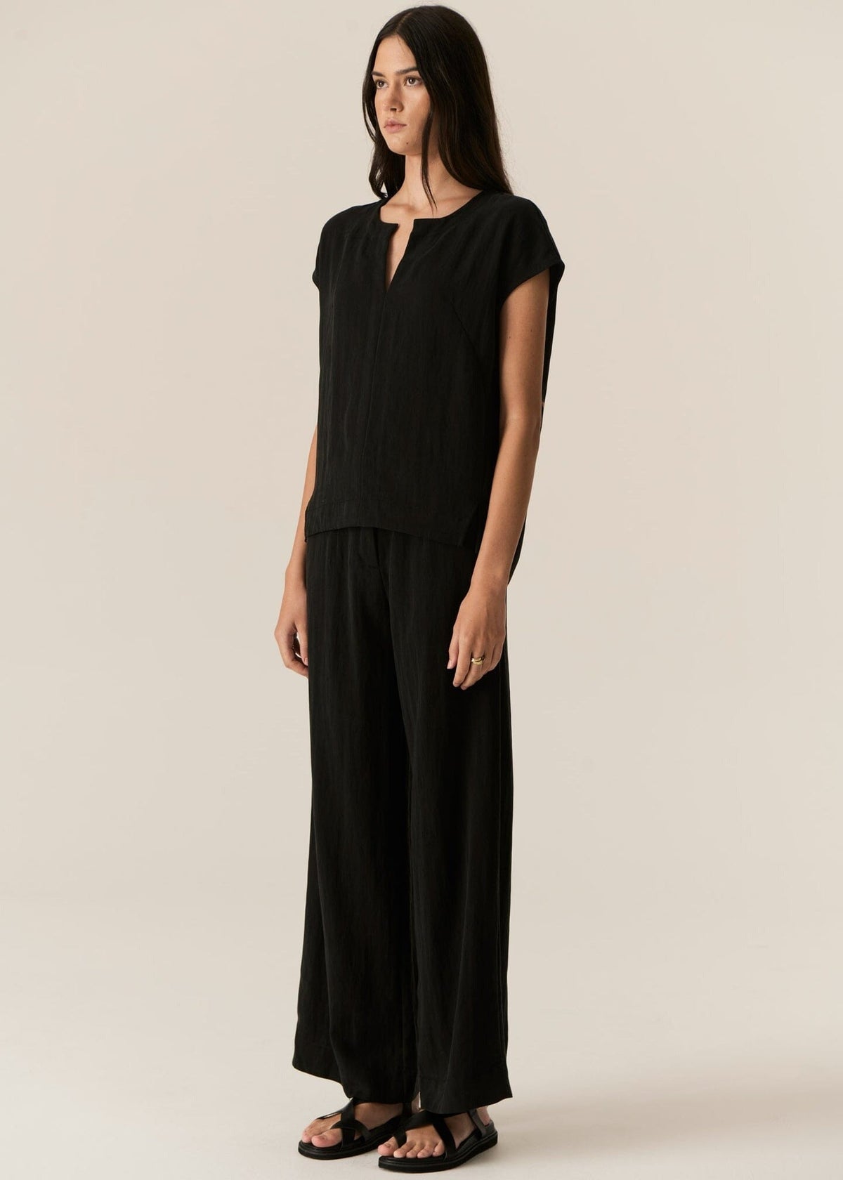 POL Faire Top - Black Shirts & Blouses - Zabecca Living