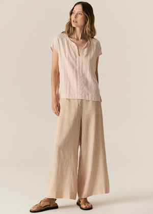 POL Faire Top - Blush Shirts & Blouses - Zabecca Living