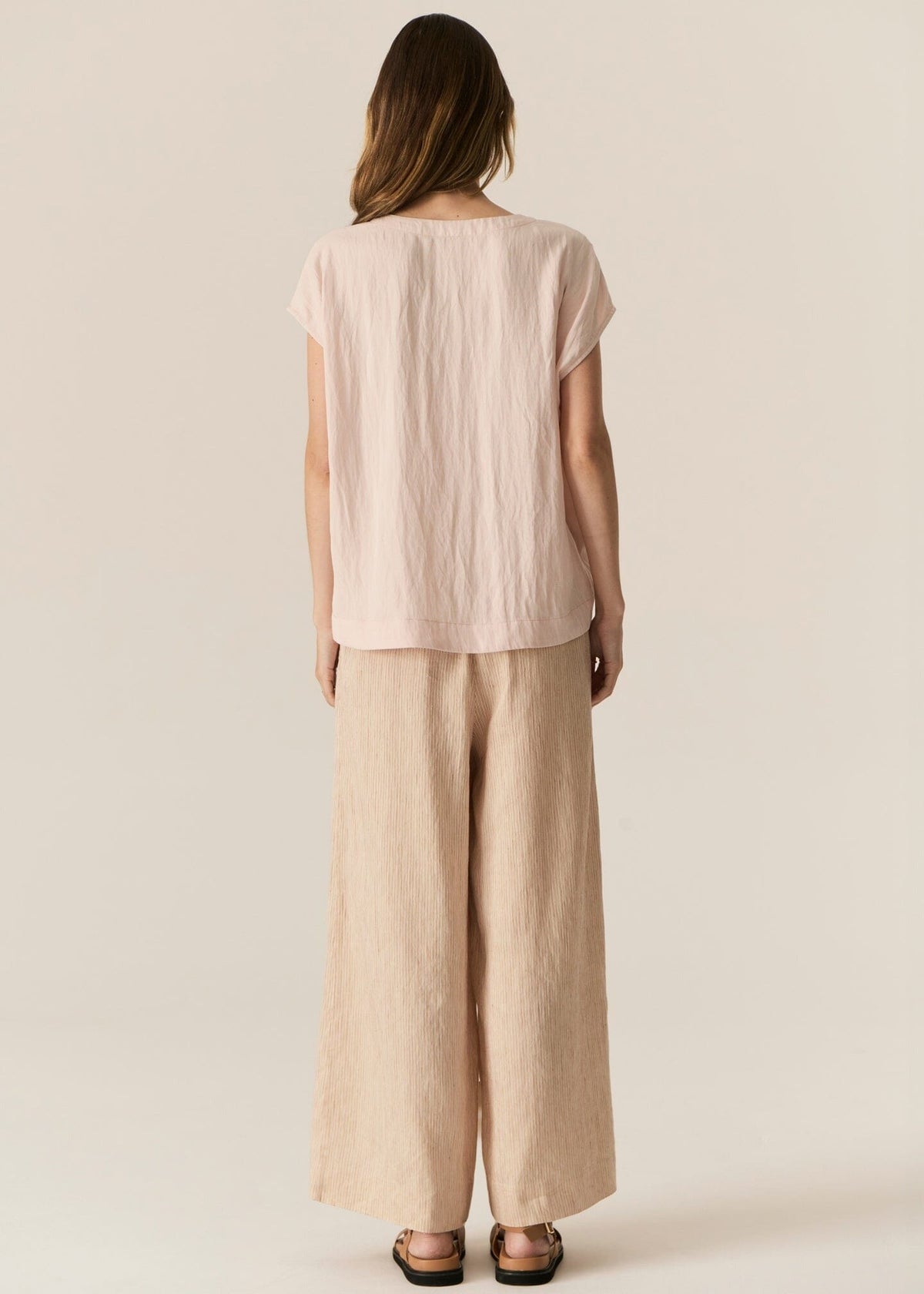 POL Faire Top - Blush Shirts & Blouses - Zabecca Living