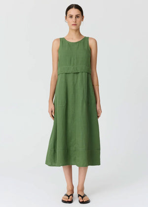 POL Frankie Double Layer Dress - Fern DRESS - Zabecca Living
