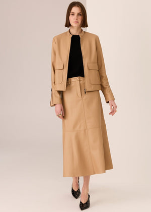 POL Hugo Skirt - Camel Skirt - Zabecca Living