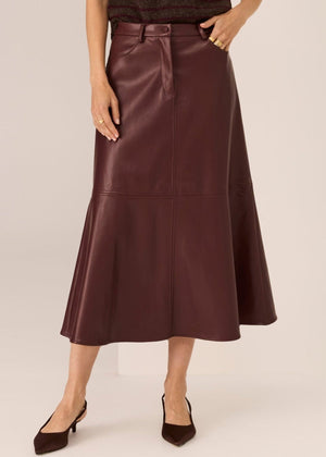 POL Hugo Skirt - Merlot Skirt - Zabecca Living