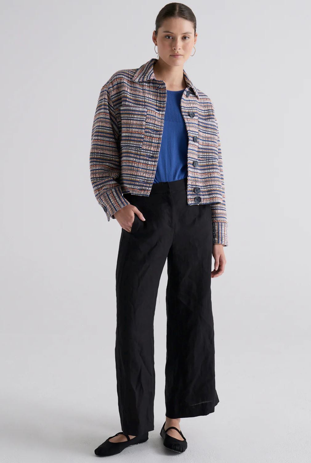 POL Joey Jacket - Joey Tweed Jacket - Zabecca Living