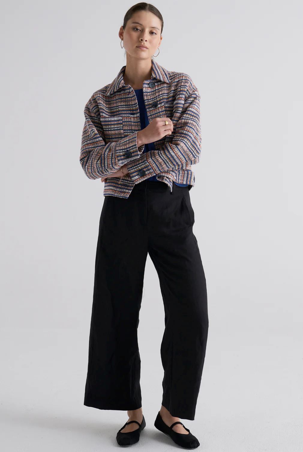 POL Joey Jacket - Joey Tweed Jacket - Zabecca Living