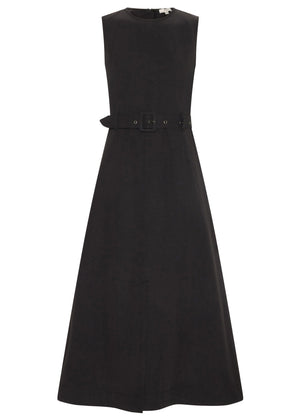 POL Lira Belt Dress - Off Black DRESS - Zabecca Living