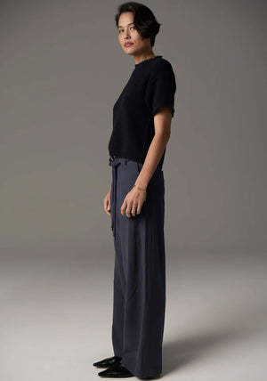 POL Lou Belted Pant - Slate PANTS - Zabecca Living