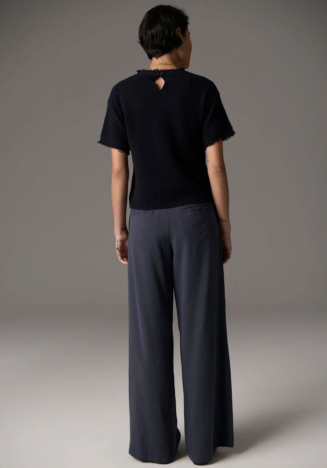 POL Lou Belted Pant - Slate PANTS - Zabecca Living