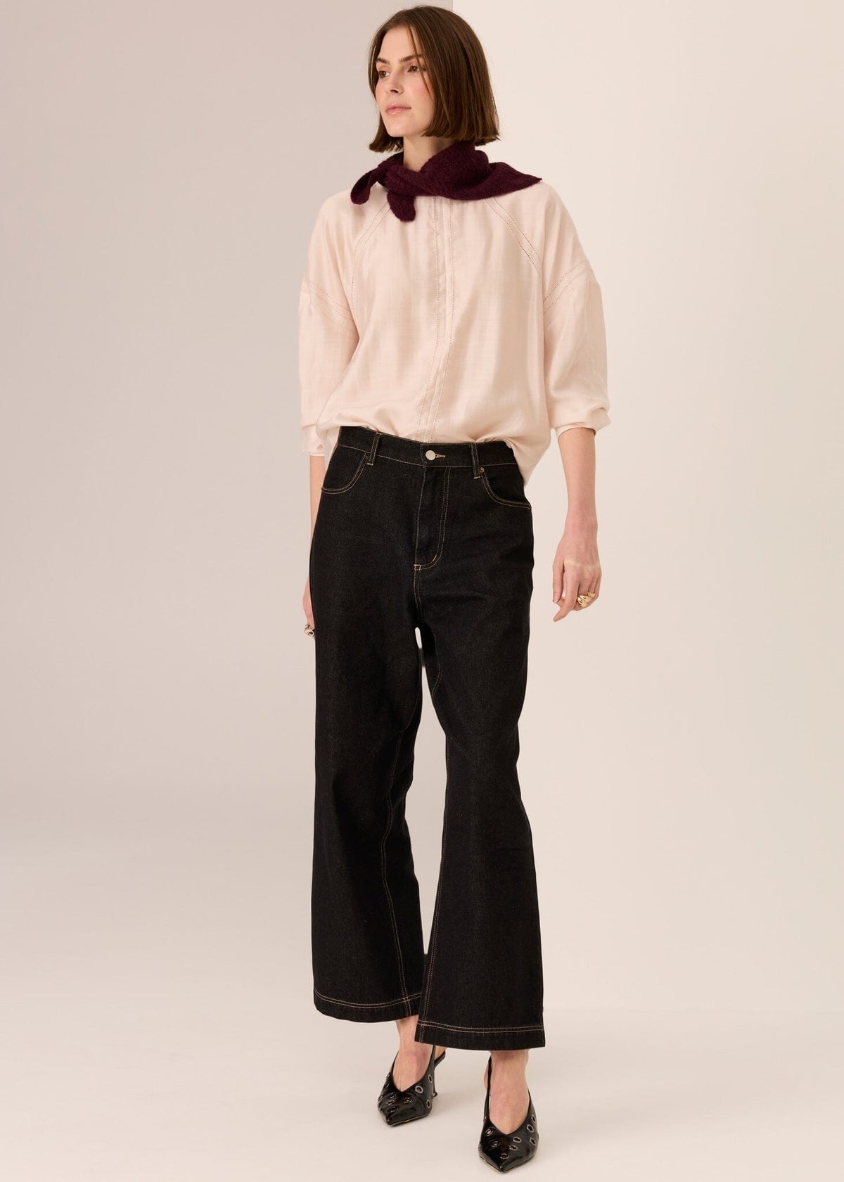 POL Nora Top - Blush Shirts & Blouses - Zabecca Living