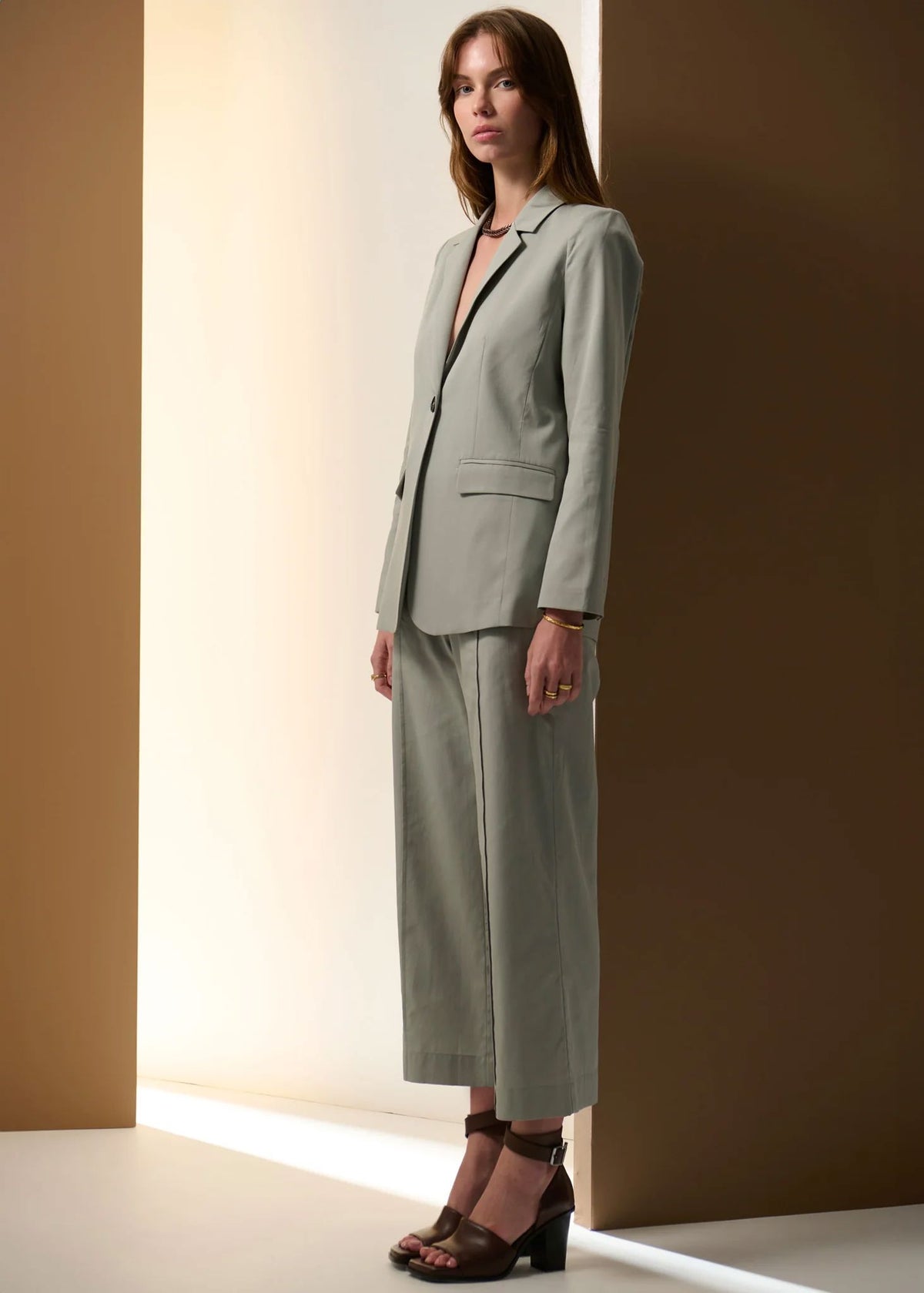 POL Odette Belted Pant - Cypress PANTS - Zabecca Living