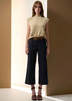 POL Odette Belted Pant - Ink PANTS - Zabecca Living