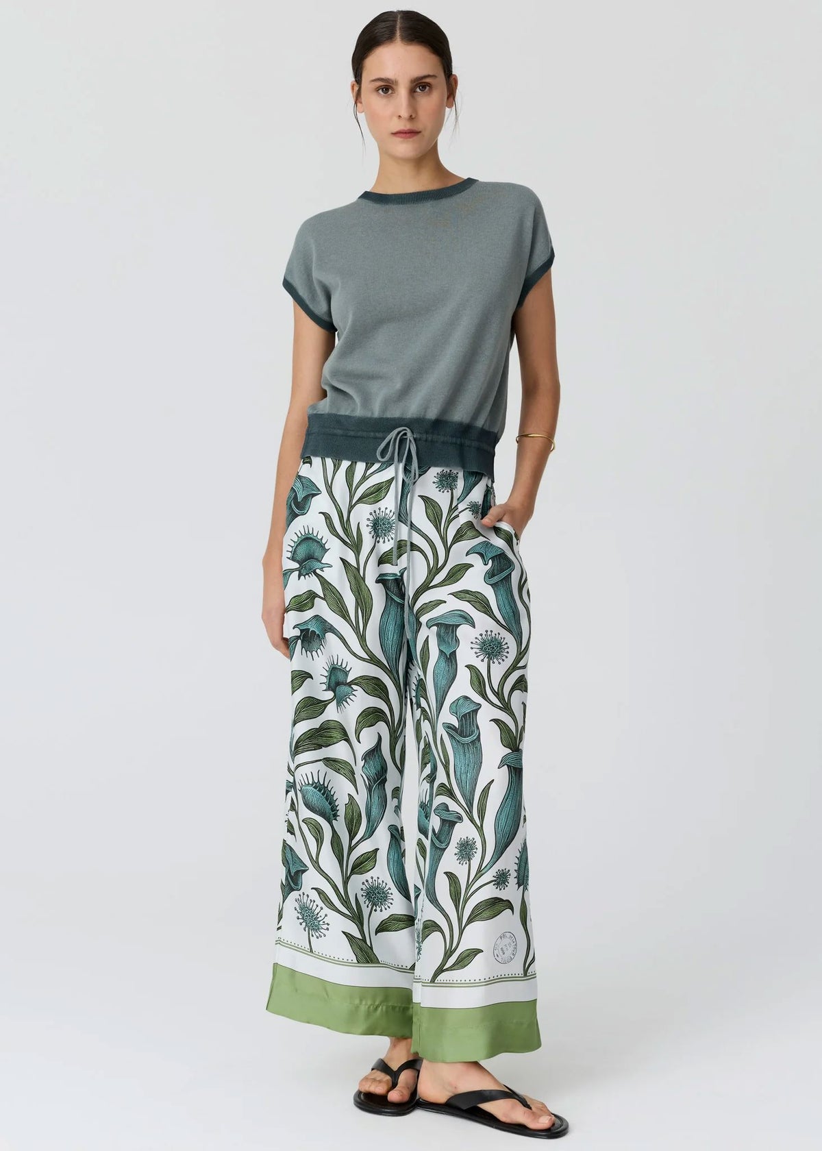POL Reed Painted Knit - Ocean/Teal Jumpers + Knitwear - Zabecca Living
