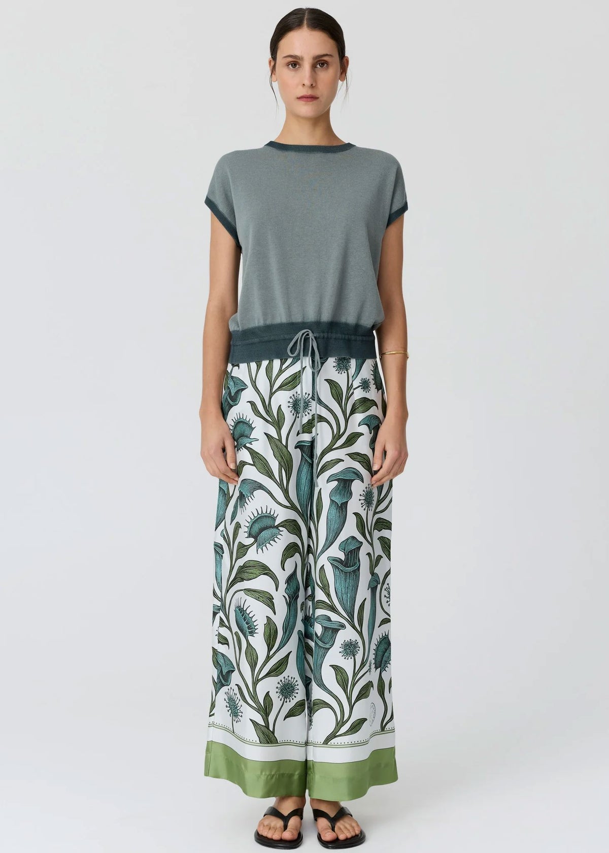 POL Reed Painted Knit - Ocean/Teal Jumpers + Knitwear - Zabecca Living