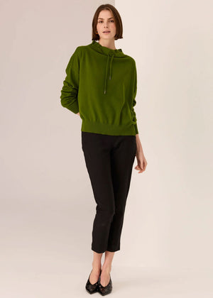 POL Rowan Drawcord Knit - Green Jumpers + Knitwear - Zabecca Living