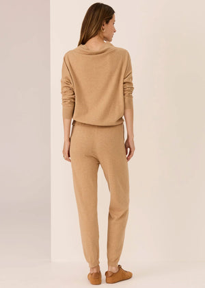 POL Rowan Drawcord Knit - Pebble Jumpers + Knitwear - Zabecca Living