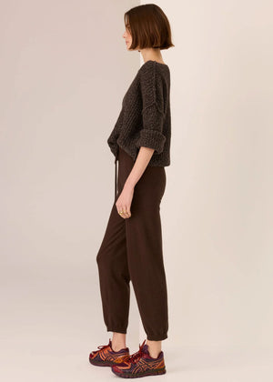 POL Rowan Knit Pant - Chocolate PANTS - Zabecca Living