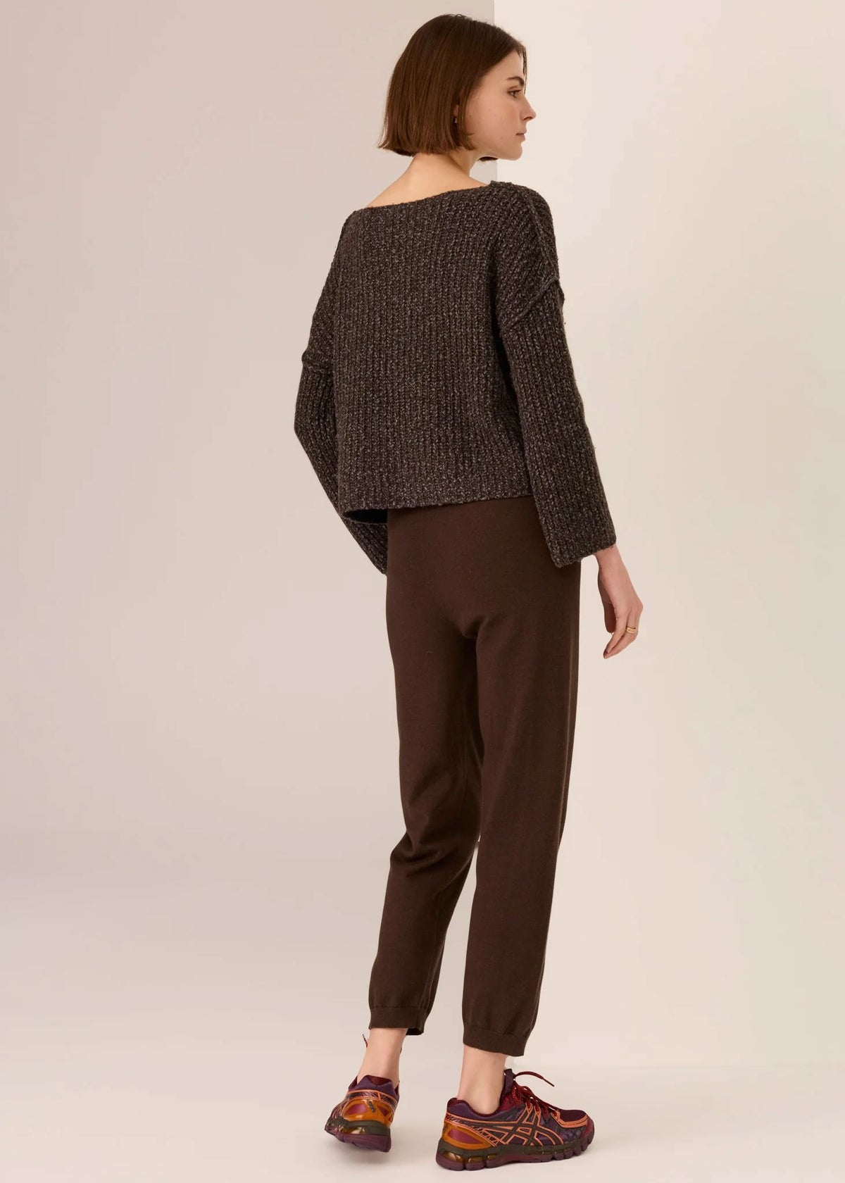 POL Rowan Knit Pant - Chocolate PANTS - Zabecca Living