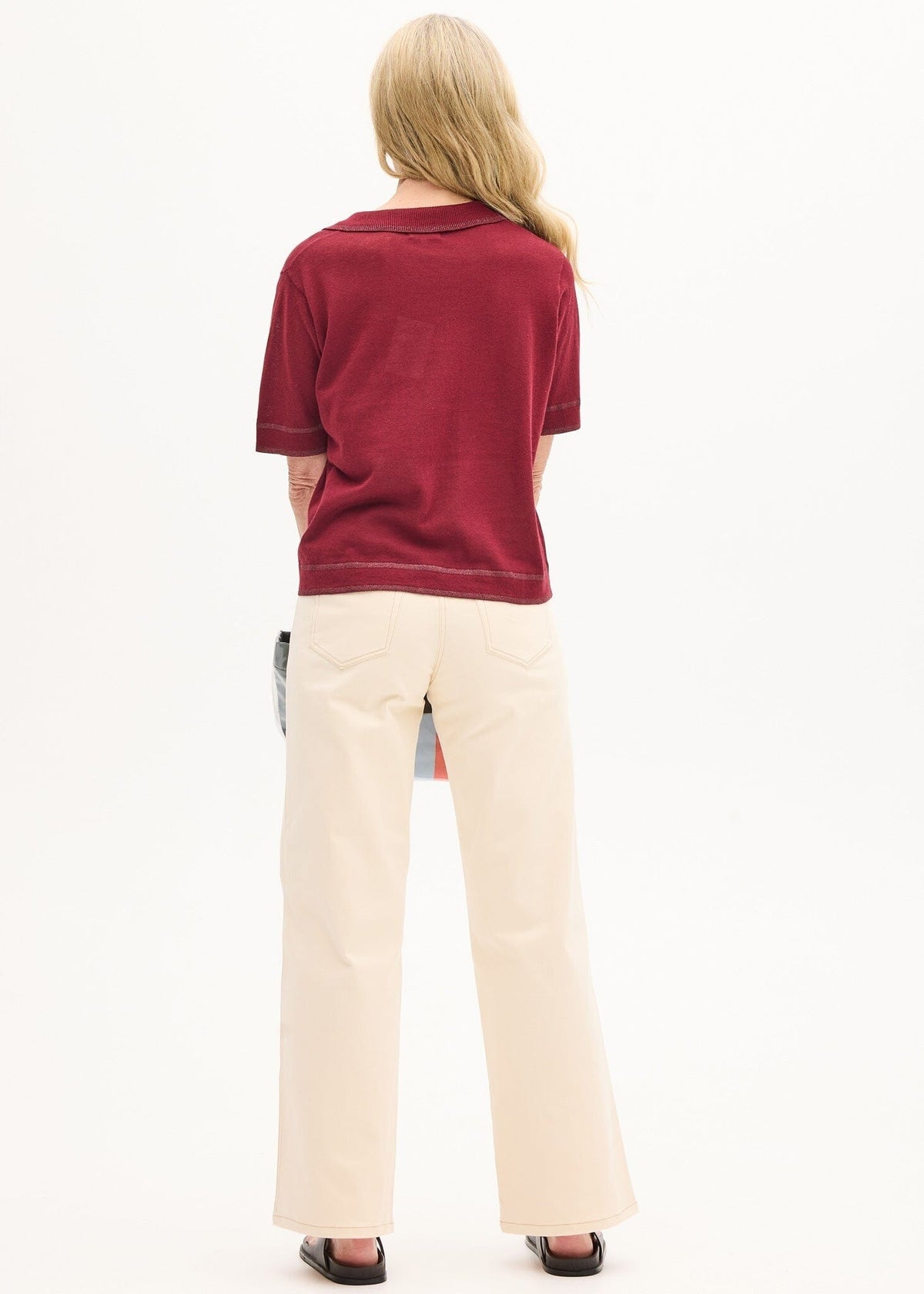 POL Sela Multi Knit - Berry/Berry Jumpers + Knitwear - Zabecca Living