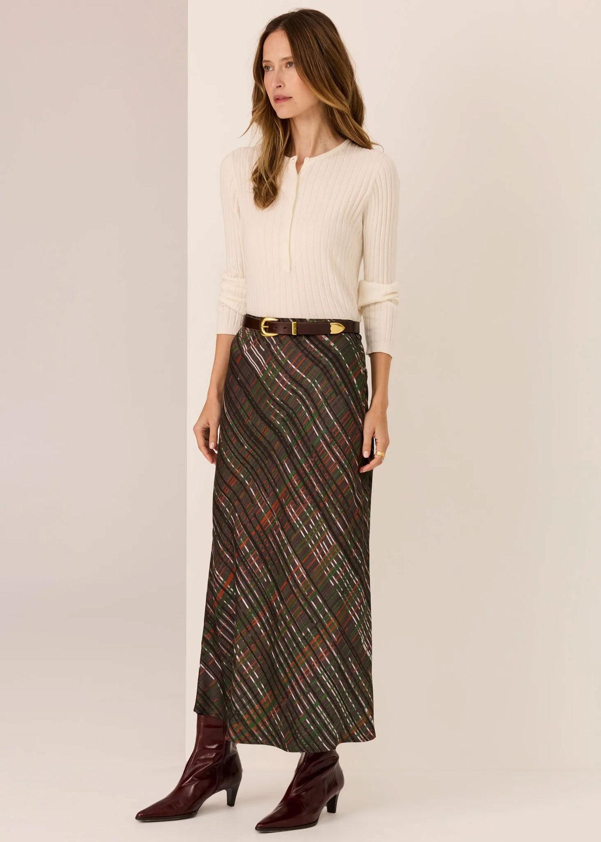 POL Tate Henley Knit - White Jumpers + Knitwear - Zabecca Living