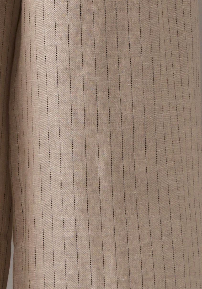 POL Theo Pinstripe Pant - Pebble PANTS - Zabecca Living