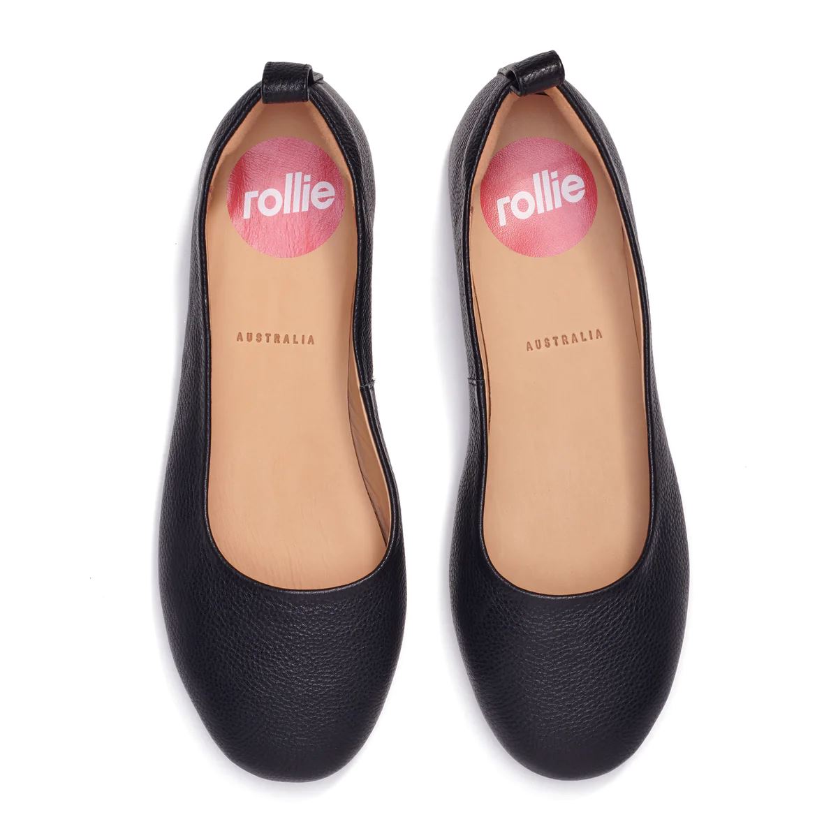 ROLLIE Ballet Flat - Black Tumble SHOES - Zabecca Living