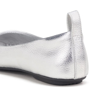 ROLLIE Ballet Flat - Silver Tumble SHOES - Zabecca Living