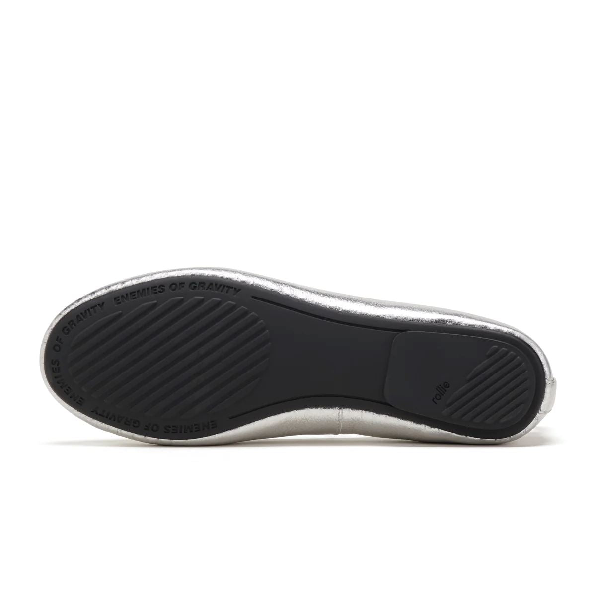 ROLLIE Ballet Flat - Silver Tumble SHOES - Zabecca Living