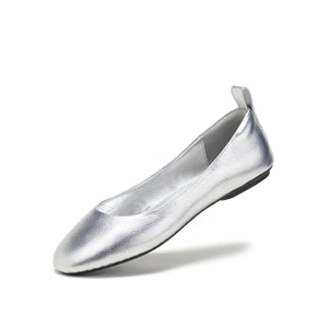 ROLLIE Ballet Flat - Silver Tumble SHOES - Zabecca Living