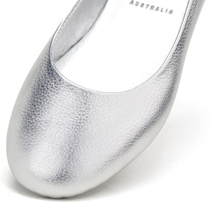 ROLLIE Ballet Flat - Silver Tumble SHOES - Zabecca Living