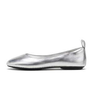 ROLLIE Ballet Flat - Silver Tumble SHOES - Zabecca Living