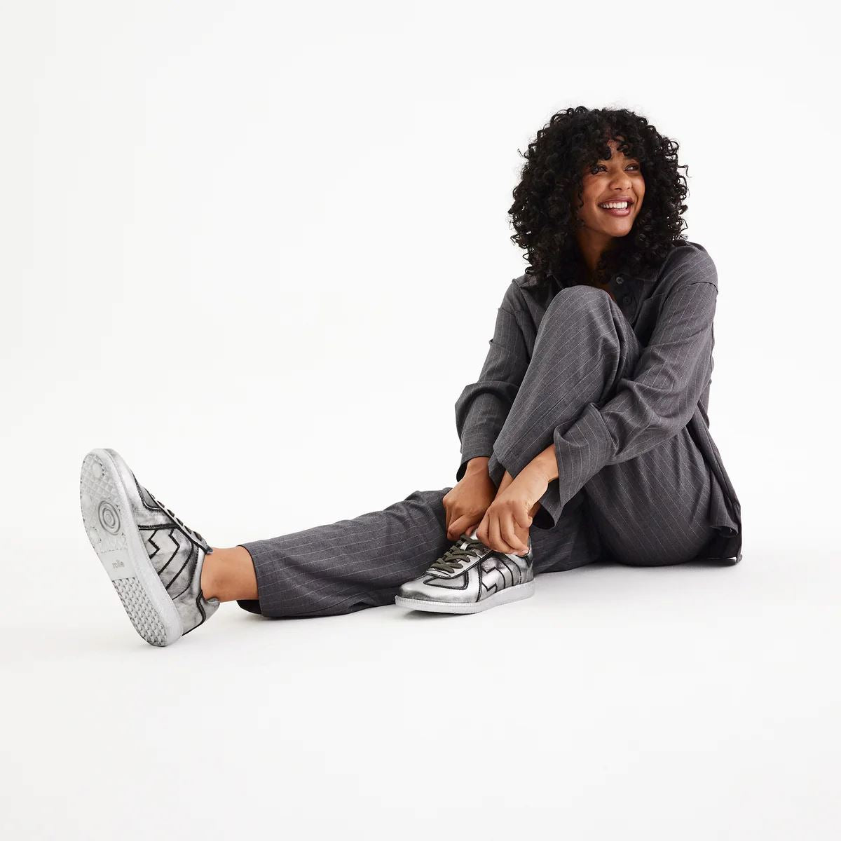 ROLLIE Pace Sneaker - All Brushed Silver FOOTWEAR - Zabecca Living