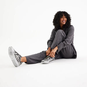 ROLLIE Pace Sneaker - All Brushed Silver FOOTWEAR - Zabecca Living