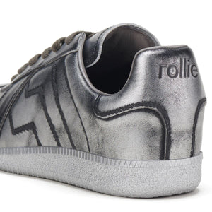 ROLLIE Pace Sneaker - All Brushed Silver FOOTWEAR - Zabecca Living