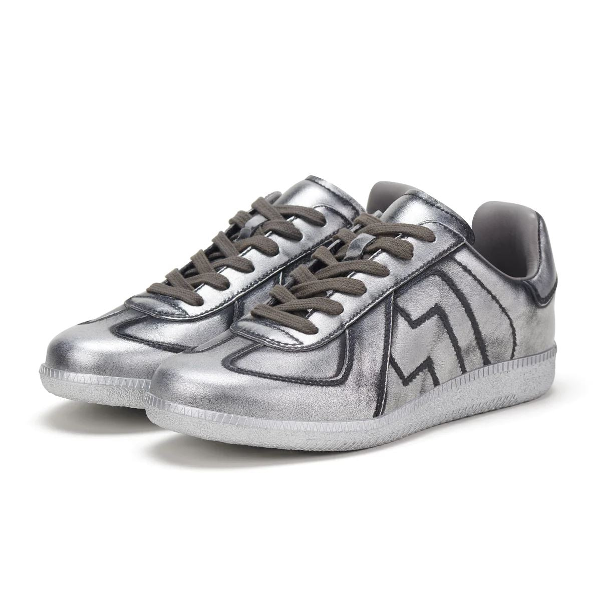ROLLIE Pace Sneaker - All Brushed Silver FOOTWEAR - Zabecca Living
