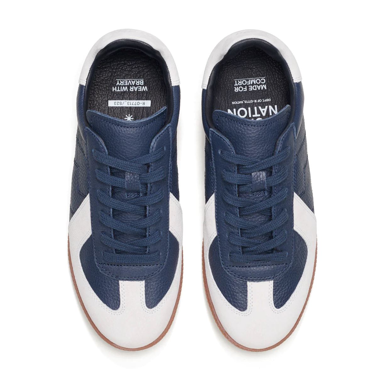 ROLLIE Pace Sneaker Navy - Retro Gum FOOTWEAR - Zabecca Living