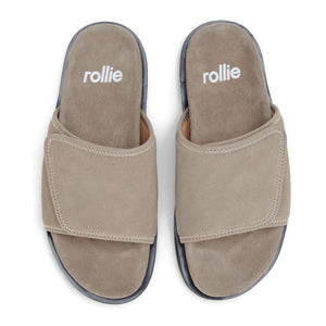 ROLLIE Rhodes Slide - Taupe SANDALS - Zabecca Living