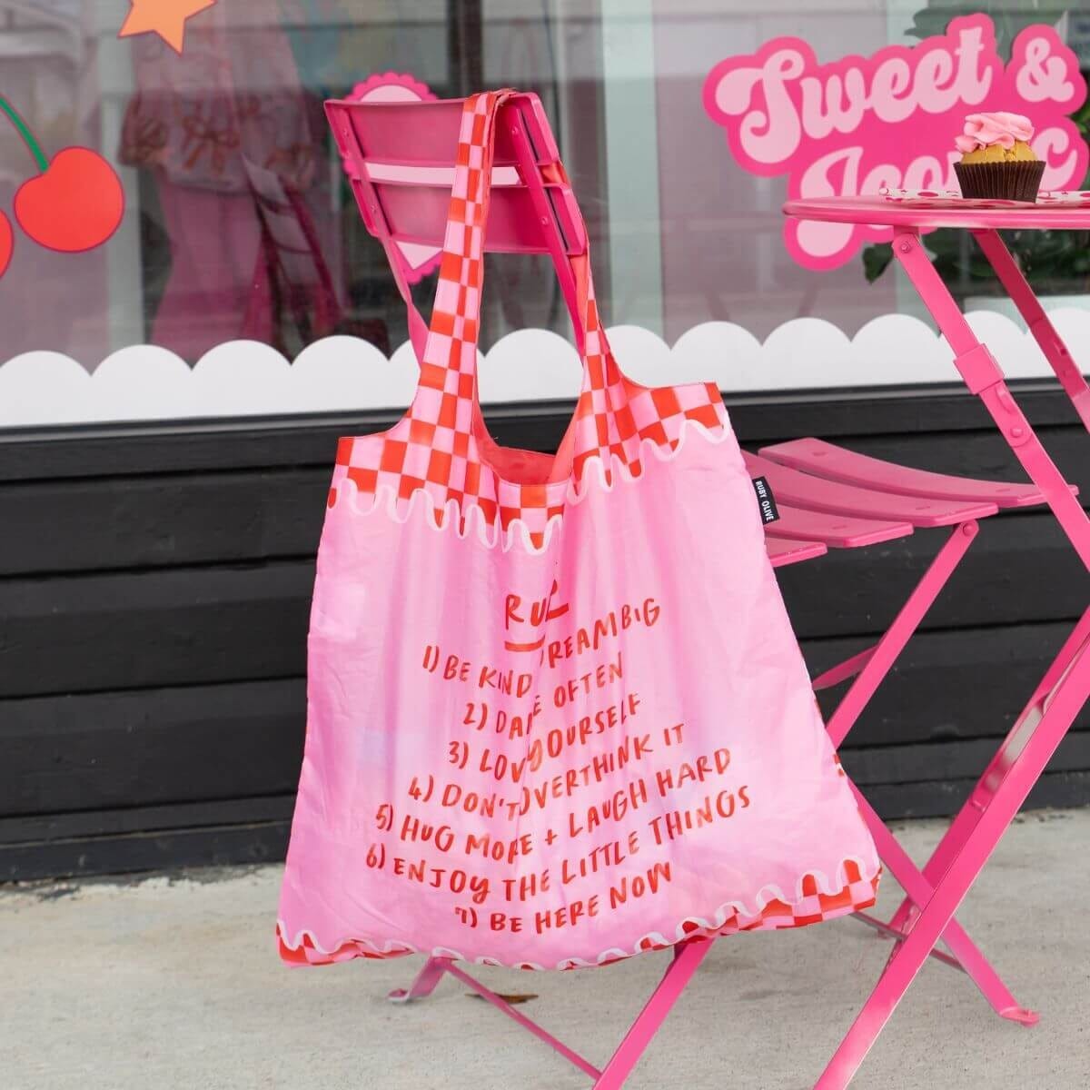 RUBY OLIVE Shopping Bag - Rules To Live By SHOPPING BAG - Zabecca Living