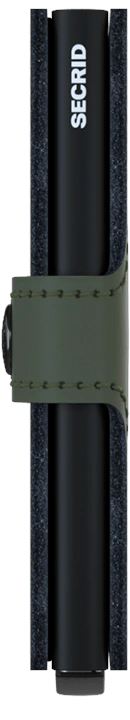 SECRID Miniwallet Matte - Green - Black WALLET - Zabecca Living