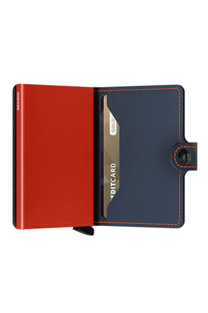 SECRID Miniwallet Matte - Night Blue and Orange WALLET - Zabecca Living