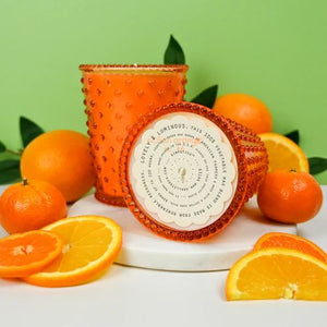 SIMPATICO Hobnail 100 Hour Candle - Sicilian Orange CANDLE - Zabecca Living